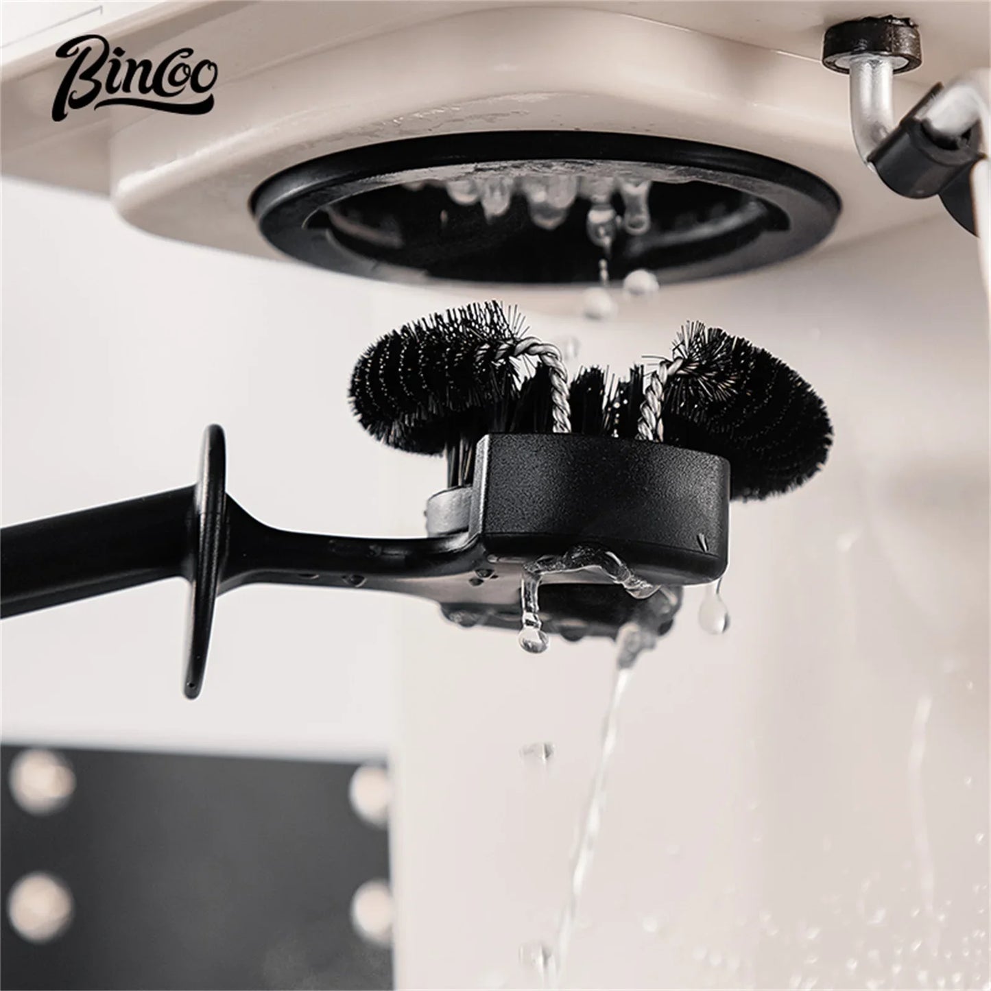 Bincoo 1Pc 51mm/58mm Coffee Machine Brewing Head Clean Brush Removable Coffee Maker Cleaning Brush Tool for Coffee Grinder