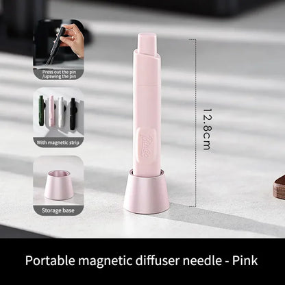 Bincoo WDT Tool Espresso Distribution Tools with Magnetic Loose Powder Needle for Espresso Coffee Stirrer Telescopic Design