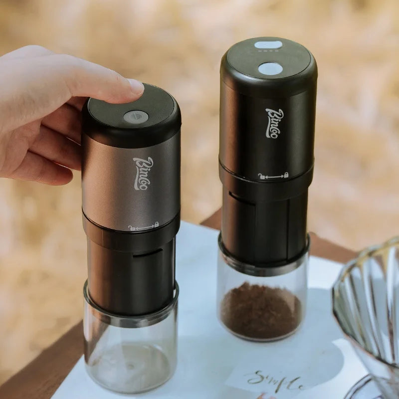 Bincoo Mini Portable Electric Coffee Grinder Coffee Bean Grinder Small Coffee Machine Steel Core Household