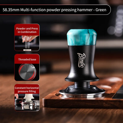 Bincoo 30Ib Constant Pressure 51/58mm Coffee Tamper Multifunctional Magnetic With Powder Needle Disperser Espresso Powder Tamper
