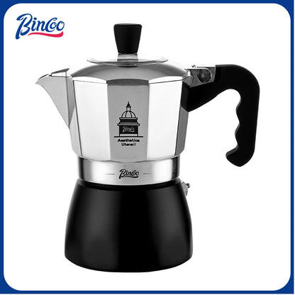 BINCOO Espresso Maker, Grecas De Cafe, Italian Coffee Pot Ideal for Kitchens & RV Travel, Full-Bodied Coffee with Ease & Style