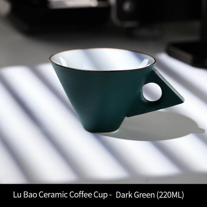 Bincoo Premium 220ml Ceramic Mug Set Ideal for Espresso Latte Mocha and Coffee Tasting Professional Grade Cups Elegant Design