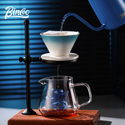 Bincoo Pour Over Coffee Set – Ceramic Dripper & Carafe, Drip Extraction Brewer, Perfect Gift for Coffee Lovers