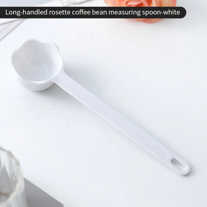 Bincoo rosette coffee spoon colorful short coffee measuring spoon long handle coffee bean spoon pressed powder spoon