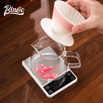 Bincoo Pour Over Coffee Set – Ceramic Dripper & Carafe, Drip Extraction Brewer, Perfect Gift for Coffee Lovers