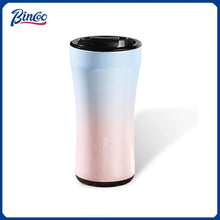 BINCOO 380ML 316 Stainless Steel Coffee Cup, Car Thermos Mug, Leak_Proof Double Wall Ceramic Inner Liner Vacuum Insulated Cups
