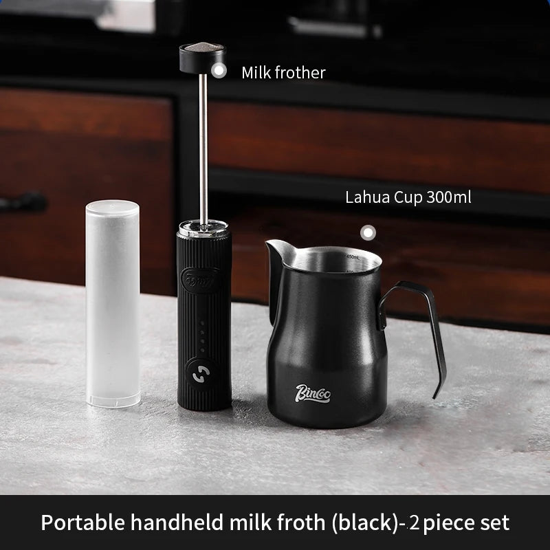 Bincoo Coffee Electric Milk Frother Coffee Latter Mug Set Milk Frother Mixer Coffee Latte Art Cup 300/450ML