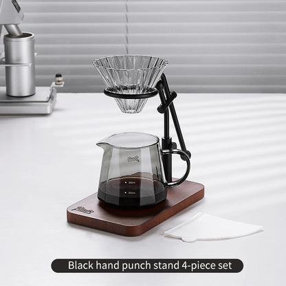 Bincoo GYKF2145 Portable Coffee Drip Holder Adjustable Aluminum Dripper Holder Italian Espresso Machine Bracket, Lightweight Drip Holder