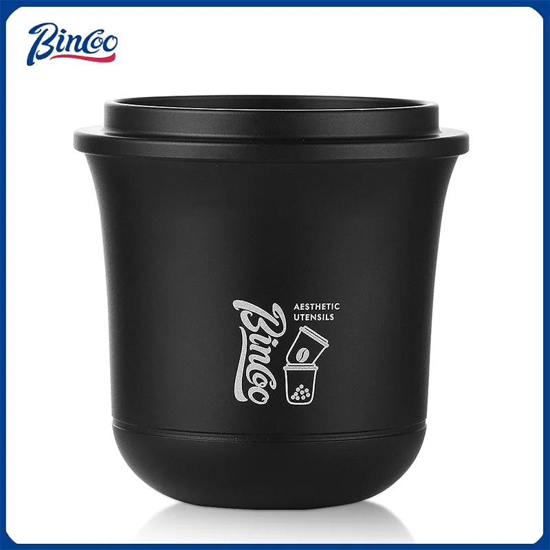 Bincoo 51/58mm Coffee Dosing Cup Aluminum Material Compatible with Espresso Portafilter Durable Wear Resistant Tool for Barista