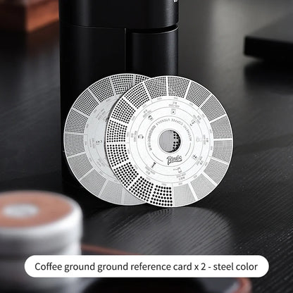 Bincoo GYKF2330 Coffee Grind Size Guide Card for Comparing Fineness and Coarseness Espresso and Pour Over Coffee to Achieve Ideal Grind