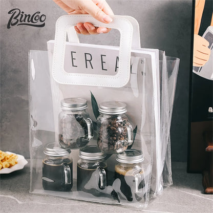 Bincoo Glass Coffee Liquid Bottle, Mini Airtight Container, Concentrate Storage, On-the-Go