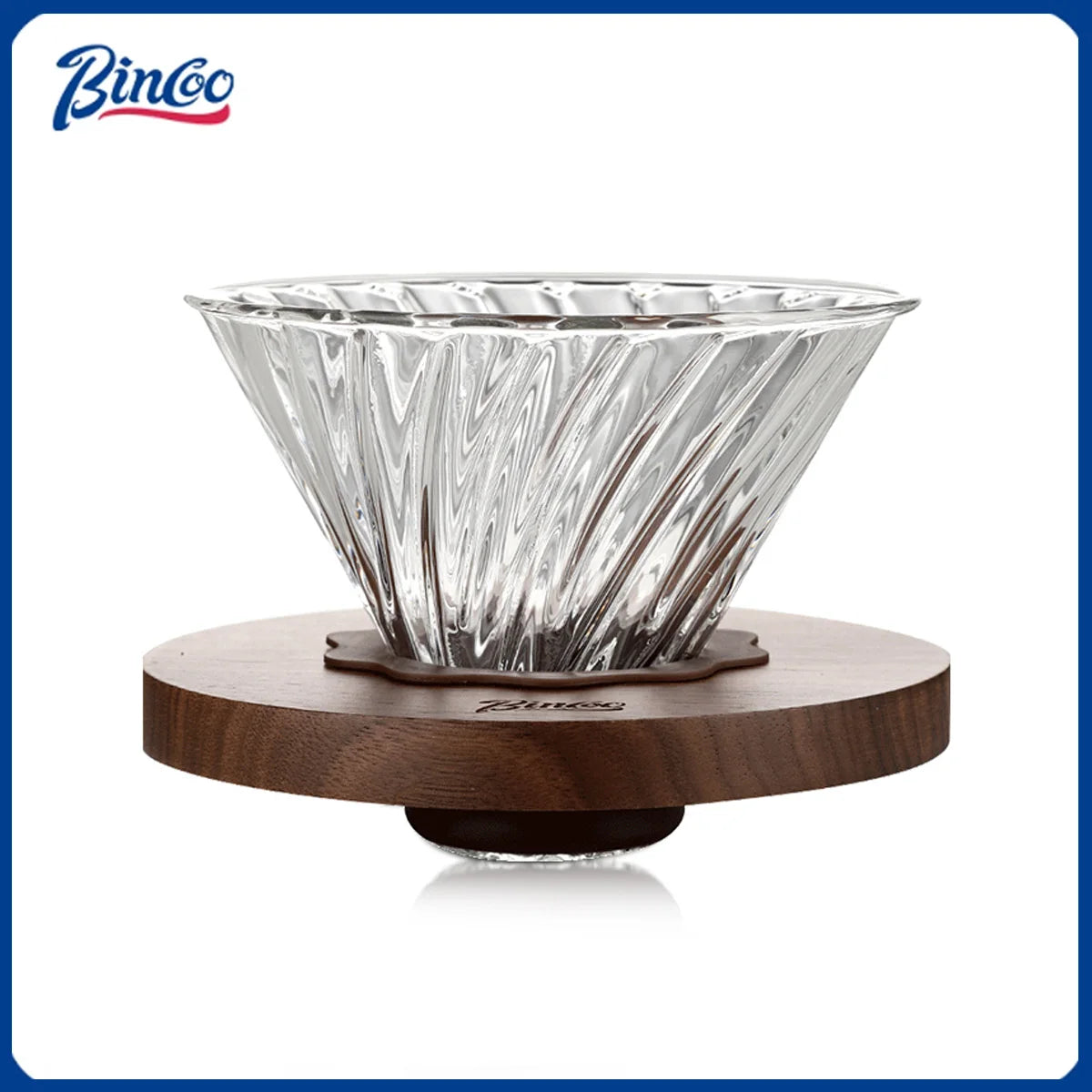 Bincoo 800ml Barista Pour Over Coffee Maker Set Glass Carafe Coffee with Glass Coffee Filter Drip Espresso Maker for Home&Office