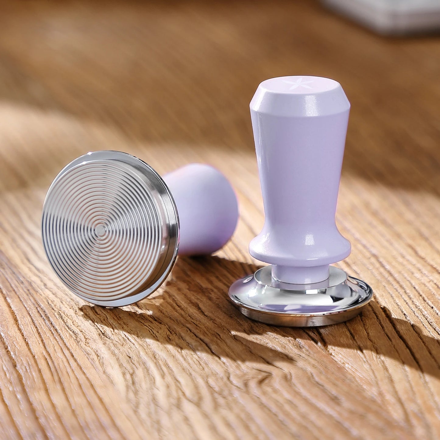 Bincoo GYKF1807 Premium Spring-Loaded Espresso Tamper 51mm/58mm Compatible Threaded Bottom  for Even Tamping Barista Essential Tool