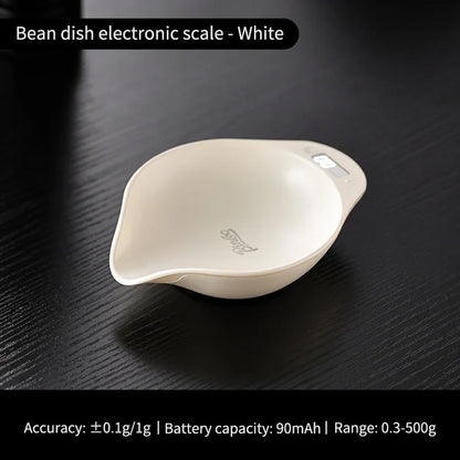 Bincoo Professional Coffee Scale Bean Tray Intelligent Electronic Scale Kitchen Scale 500G/0.1G Precise Weighting Rechargeable