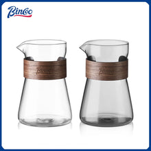 Bincoo 500ml Coffee Share Pot Pour Over Coffee Dripper Set Glass Server V01 Funnel Drip Maker Brewed Cup Coffee Sharing Pots Set