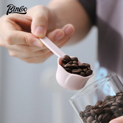 Bincoo rosette coffee spoon colorful short coffee measuring spoon long handle coffee bean spoon pressed powder spoon