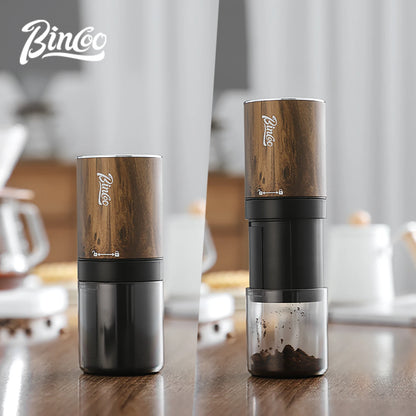 Bincoo Electric Coffee Bean Grinder Small Bean Grinder Portable Mill Stainless Steel Core Hand USB Rechargeable Coffee Grinder