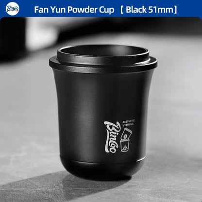 Bincoo 51/58mm Coffee Dosing Cup Aluminum Material Compatible with Espresso Portafilter Durable Wear Resistant Tool for Barista