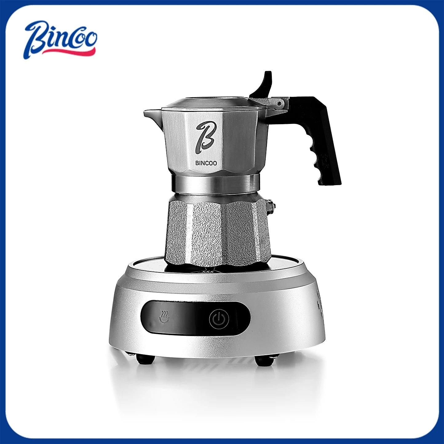Bincoo Professional Mini 3 Valve Coffee Maker 316 Stainless Steel Construction High Density Filter with Silicone Boost Valve