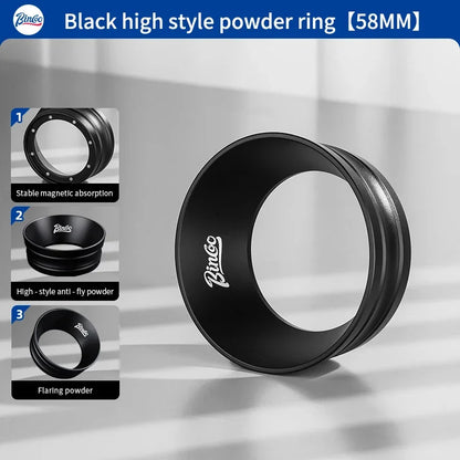Bincoo Coffee Dosing Ring Magnetic High 3.2cm Espresso Funnel 51mm 58mm For Delonghi Breville Portafilter Home Barista Tools