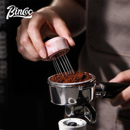 Bincoo 30Ib Constant Pressure 51/58mm Coffee Tamper Multifunctional Magnetic With Powder Needle Disperser Espresso Powder Tamper