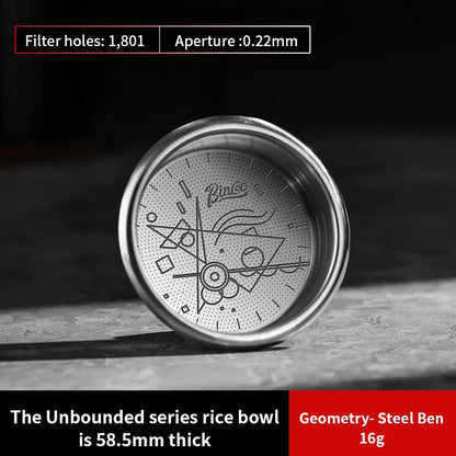 58.5mm Espresso Filter Baskets 16-20g Coffee Basket with Puck Screen Fit 51mm Espresso Portafilters Coffee Machine Accessories