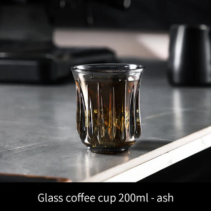 BINCOO 90ml-400ml Glass Coffee Cup Drinking Glasses for Espresso Cappuccino Latte Mug Juice Cocktails Home Kitchen Barista Tools