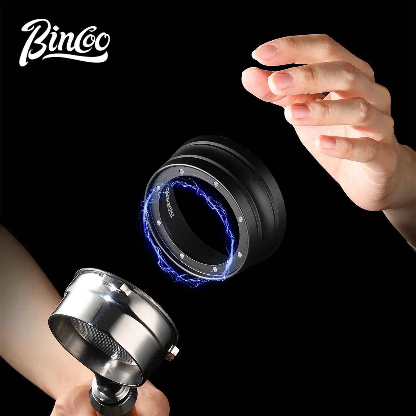 Bincoo Coffee Dosing Ring Magnetic High 3.2cm Espresso Funnel 51mm 58mm For Delonghi Breville Portafilter Home Barista Tools