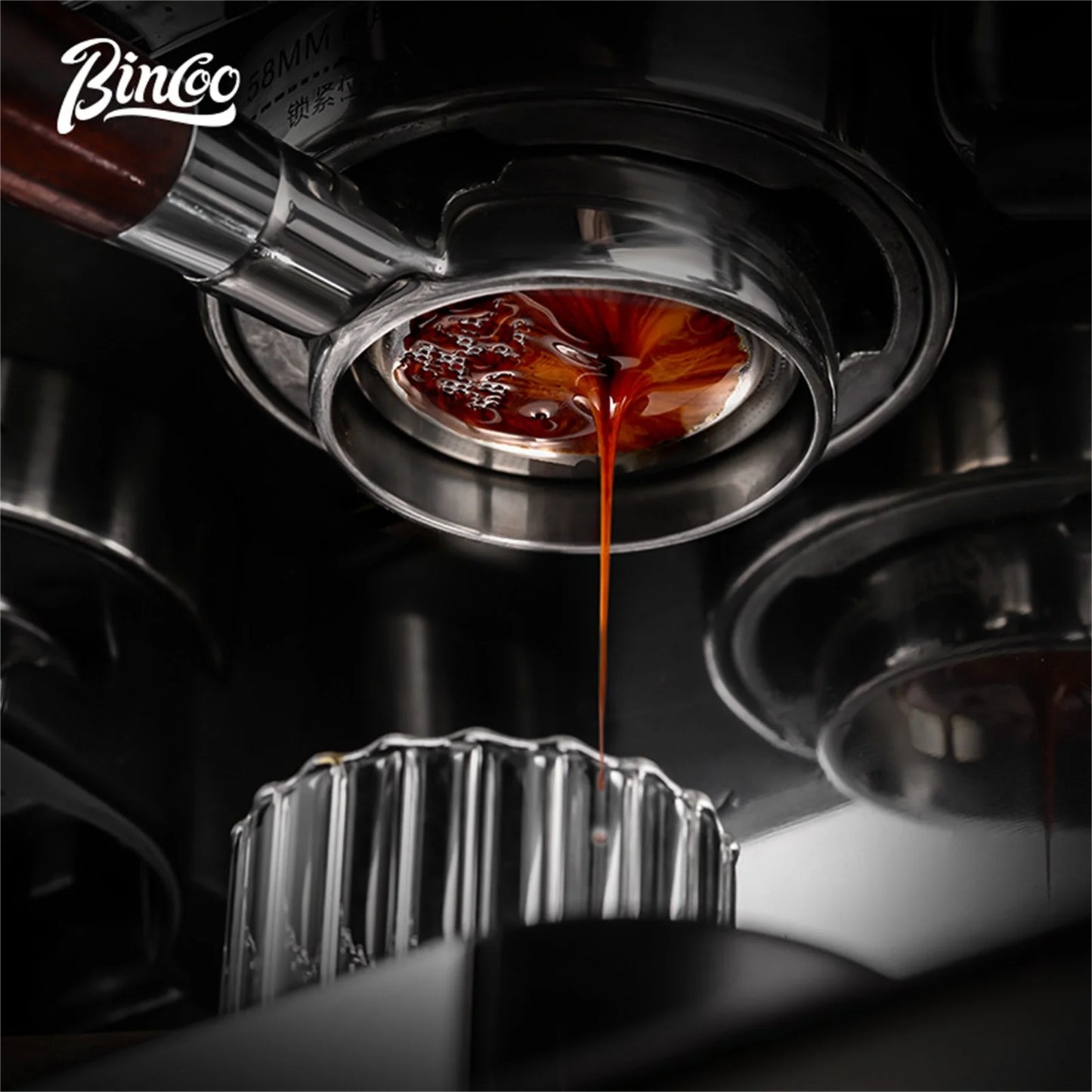 BINCOO Coffee Espresso Filter Basket Precision 51/58.5mm Coffee Machine Handle High Extraction Powder Bowl Portafilter 16/18/20g