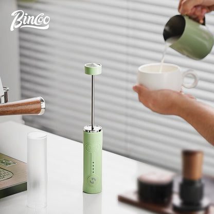 Bincoo Coffee Electric Milk Frother Coffee Latter Mug Set Milk Frother Mixer Coffee Latte Art Cup 300/450ML