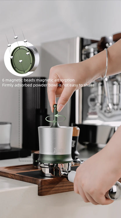 BINCOO 58mm Dosing Shakers Espresso Coffee Powder Receiver Container Espresso Grounds Dosing Cup Barista Coffee Accessories