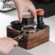 Bincoo Walnut Wood Coffee Tamper Station Distributor Stand 51-58MM Portafilter Holder Espresso Maker Accessories Barista Tools