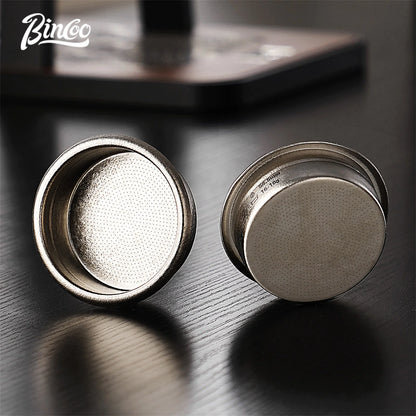 Bincoo Professional Titanium Espresso Basket 58.5mm High Precision Construction for Optimal Extraction Even Water Flow Perfect