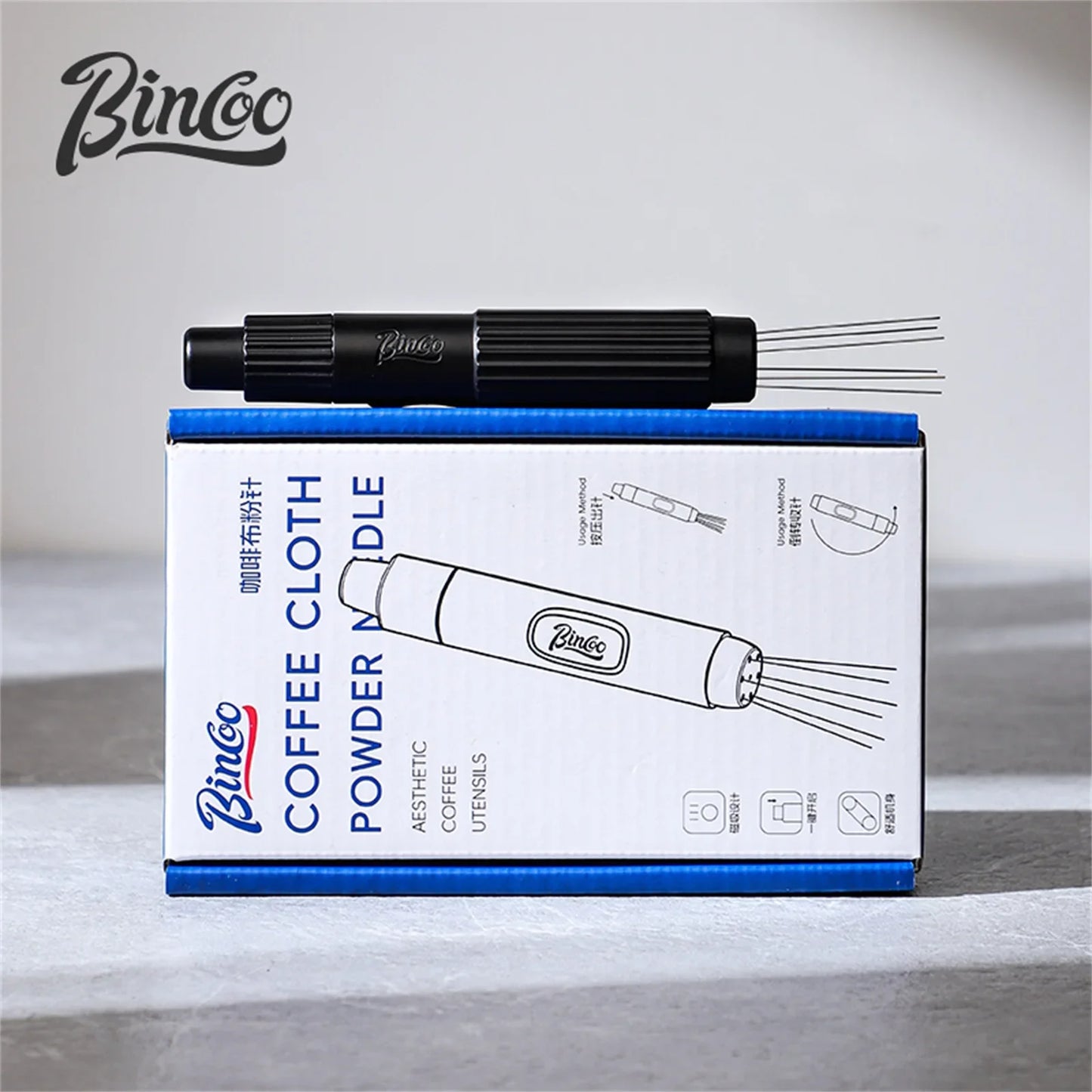 Bincoo Professional Coffee WDT Tool, Magnetic Telescopic Stirrer, Espresso Distribution Needle for Home & Cafe