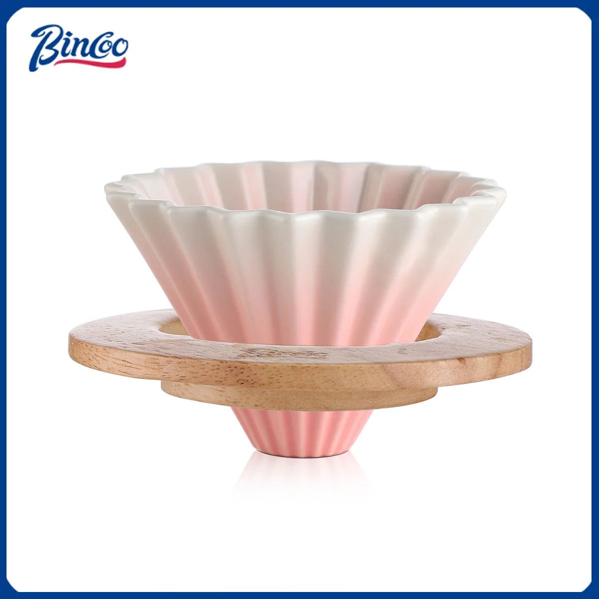 BINCOO Ceramic Hand Brewing Coffee Filter Cup Reusable Filters Coffee Maker Funnel Dripper Cake Filter Cup Coffee Accessories