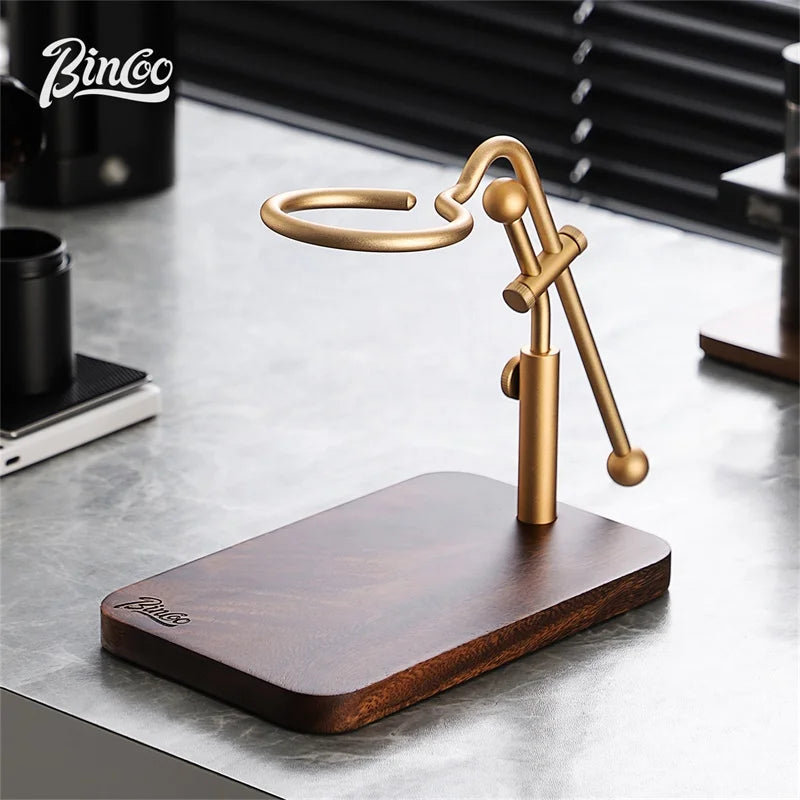 Bincoo GYKF2145 Portable Coffee Drip Holder Adjustable Aluminum Dripper Holder Italian Espresso Machine Bracket, Lightweight Drip Holder