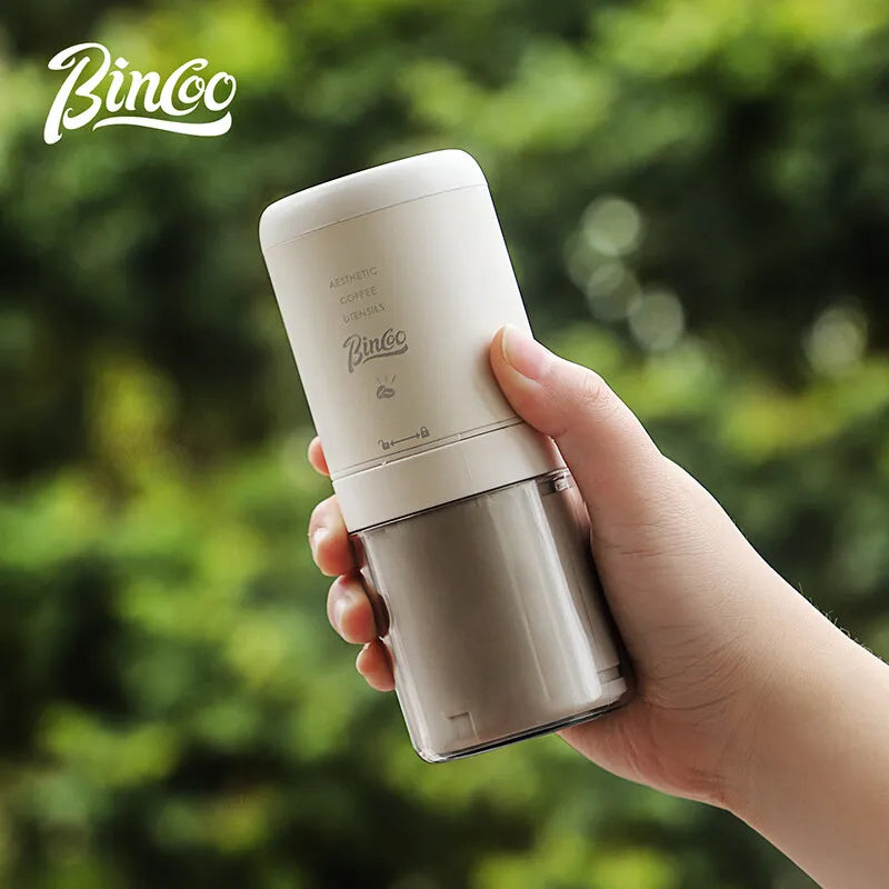 BINCOO Coffee Grinder Electric USB Type C Rechargeable Home Outdoor Blenders Profession Adjustable Coffee Beans Grinding