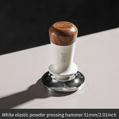 Bincoo Professional Coffee Tamper 51/58mm Spring Pressure Threaded Base Auto Leveling for Portafilter Use