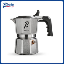 Bincoo Three valve Moka Pot Stainless Steel Body Electric Pottery Pot Home Italian Espresso Coffee Pot Set Barista Accessories