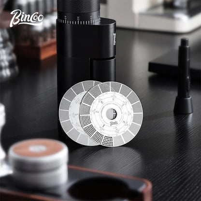 Bincoo GYKF2330 Coffee Grind Size Guide Card for Comparing Fineness and Coarseness Espresso and Pour Over Coffee to Achieve Ideal Grind