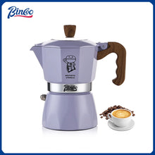 Bincoo Dual Valve Moka Pot Espresso Coffee Maker for Home and Outdoor Two Cups Hand Brewed Coffee Pot Italian Home Barista Tool