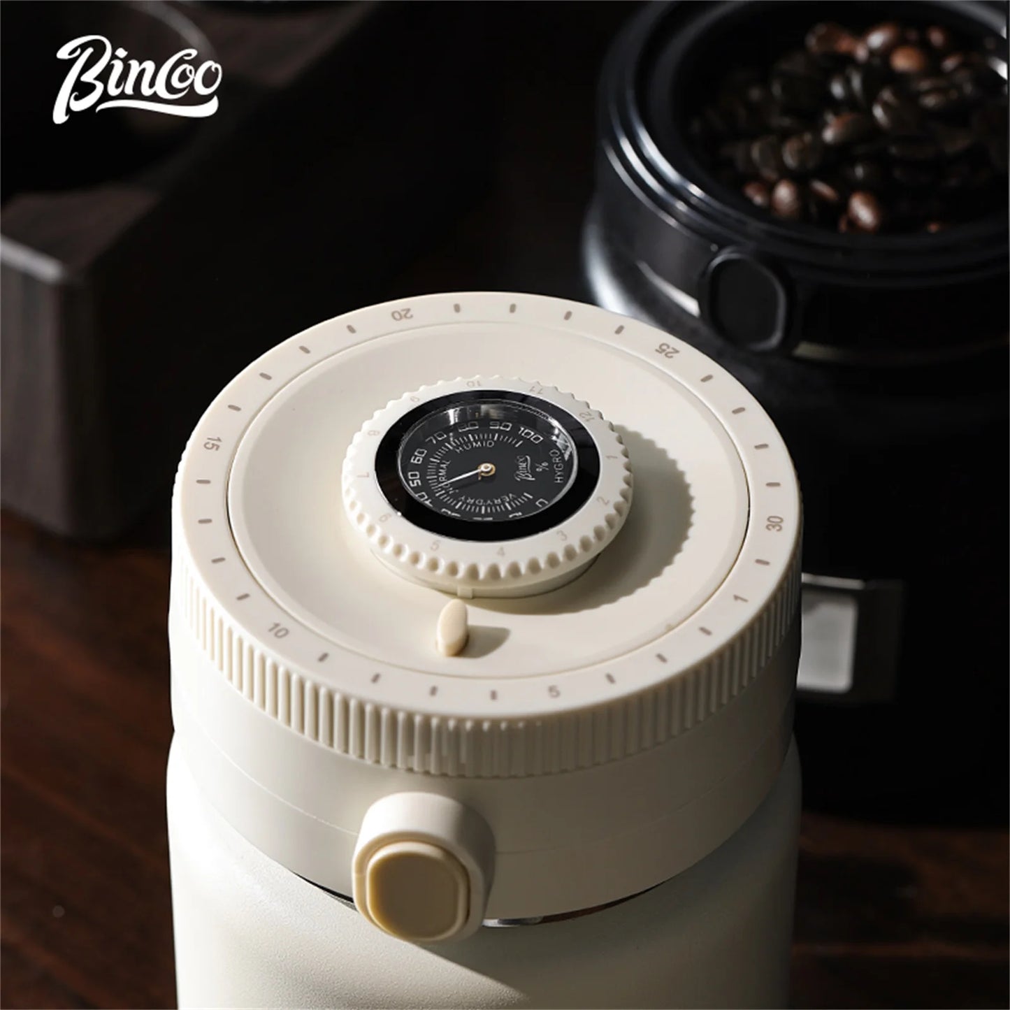 Bincoo 1000ML Coffee Bean Vacuum Airtight Sealed Tank Stainless Steel Grain Tea Nut Keep Fresh Storage Jars Kitchen Sealed Cans