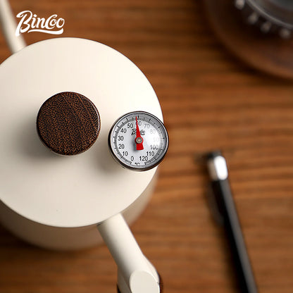 Bincoo Portable Temperature Sensitive Probe Thermometer for Coffee Espresso Kitchen Made by 304 Stainless Steel