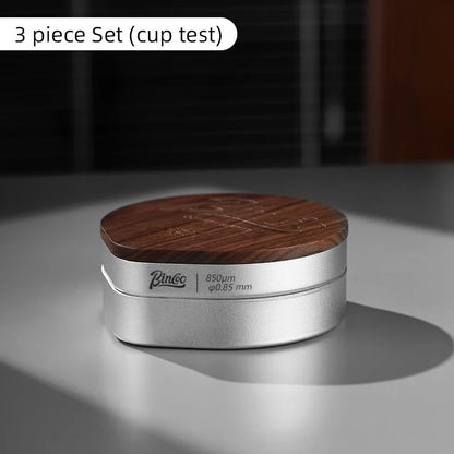 【Exhibition】Bincoo Coffee Sieve Calibration Kit, 3Piece and 17-Piece Options, Professional Barista Quality Control Tool, Home & Café Calibration