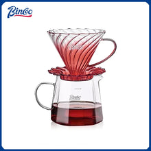 Bincoo 500ml Pour Over Coffee Dripper Coffee Pot Set Espresso Kettle Brewing Cup Octagonal Coffee Pot Funnel Set With Grinder