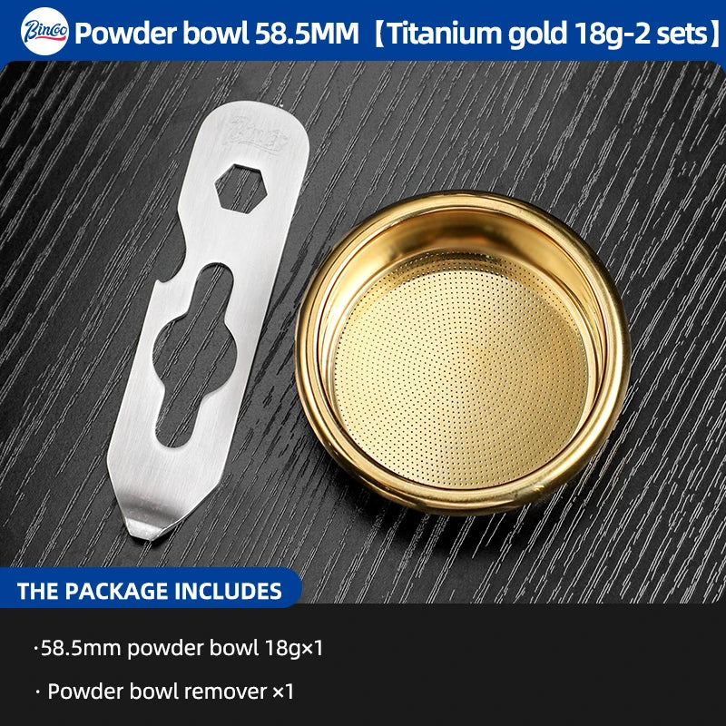 BINCOO High Precision Extraction Matrix Basket Filter,Micro Sieve Filter Basket Stainless Steel Portafilter Basket for 51/58.5mm