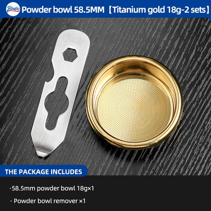 BINCOO High Precision Extraction Matrix Basket Filter,Micro Sieve Filter Basket Stainless Steel Portafilter Basket for 51/58.5mm