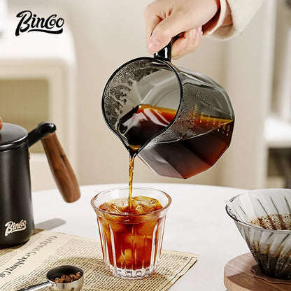Bincoo 800ml Barista Pour Over Coffee Maker Set Glass Carafe Coffee with Glass Coffee Filter Drip Espresso Maker for Home&Office