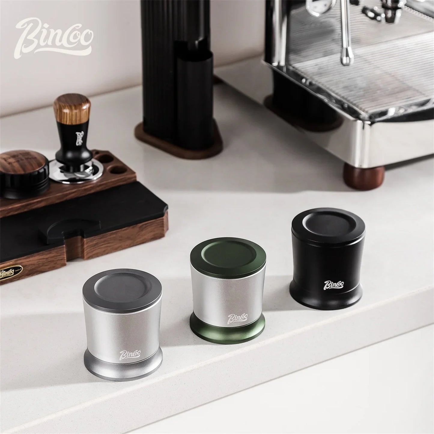 BINCOO 58mm Dosing Shakers Espresso Coffee Powder Receiver Container Espresso Grounds Dosing Cup Barista Coffee Accessories