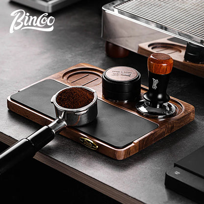 Bincoo 51-58mm Coffee Storage Board Tampers Coffee Distributor Dosing Ring Reusable Filter Holder Barista Espresso Coffeware Set